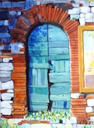 Tür. Öl auf Lw, 24x18cm.2025